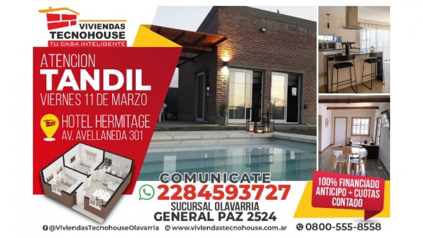 Representantes de Viviendas Technohouse atenderán al público tandilense